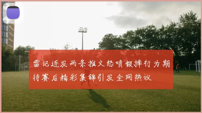 雷记连发两条推文怒喷假摔行为期待赛后精彩集锦引发全网热议